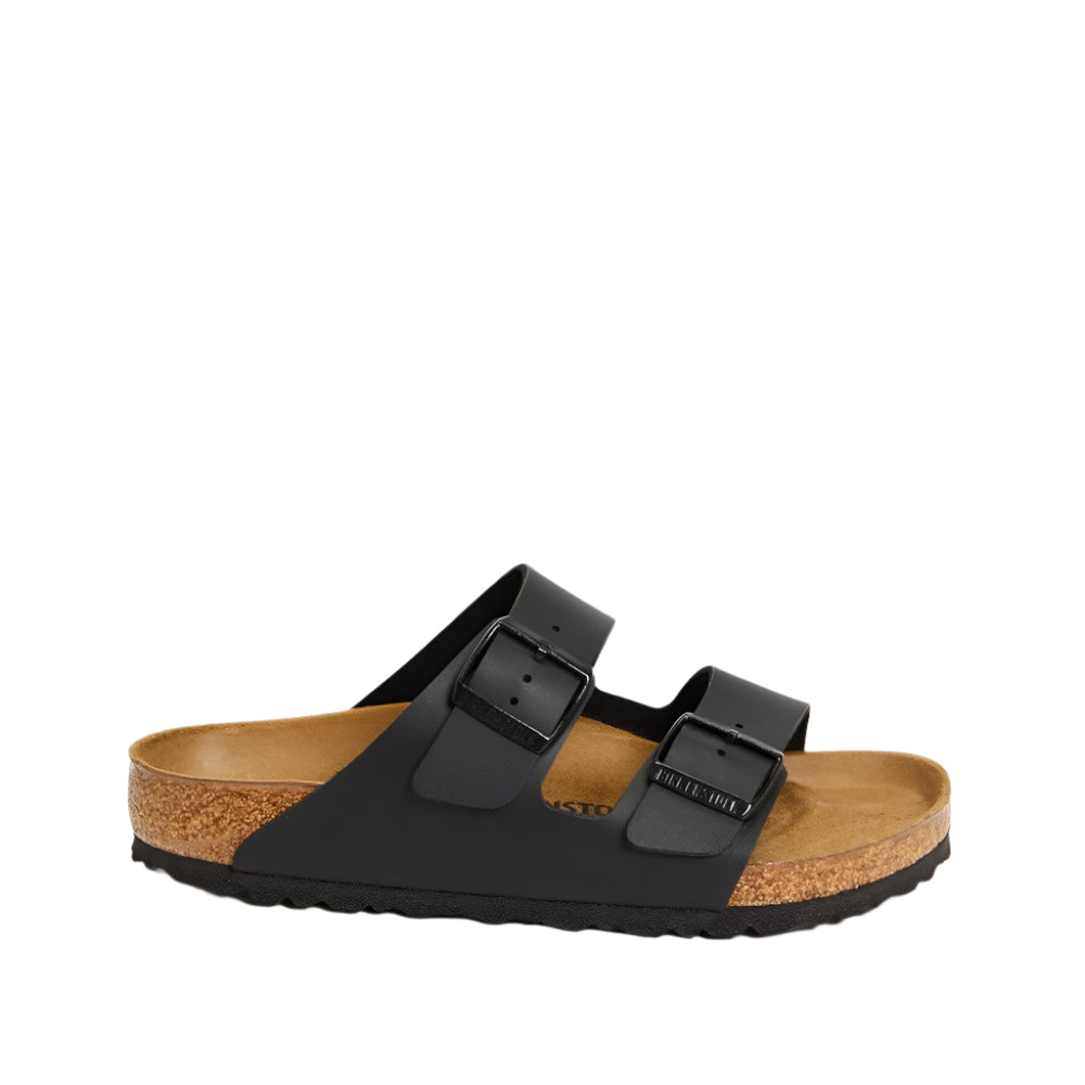 Birkenstock Unisex Regular Fit Arizona Birko Flor Sandals - Black