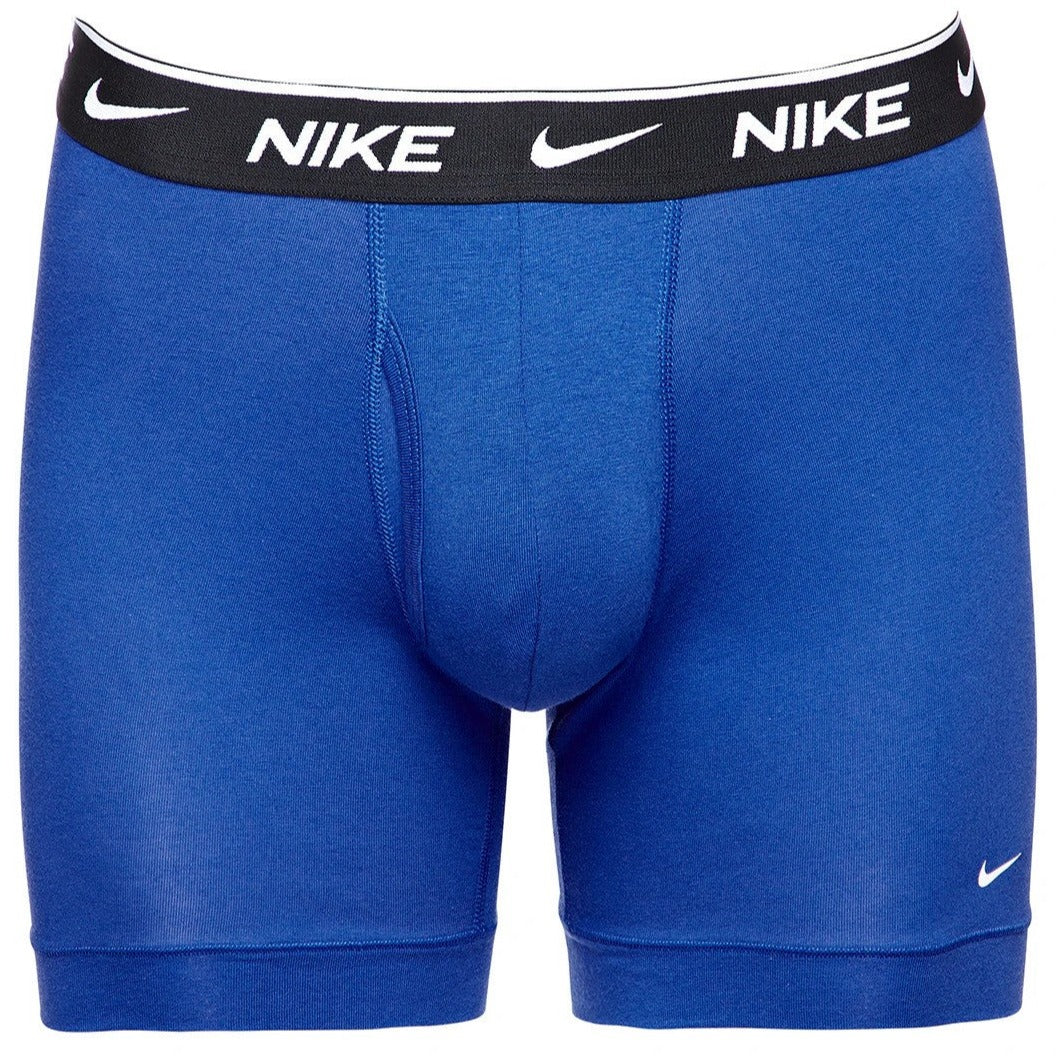 Nike Men's Dri-FIT Essential Cotton Stretch Boxer Briefs 3-Pack - Black/Blue/Navy