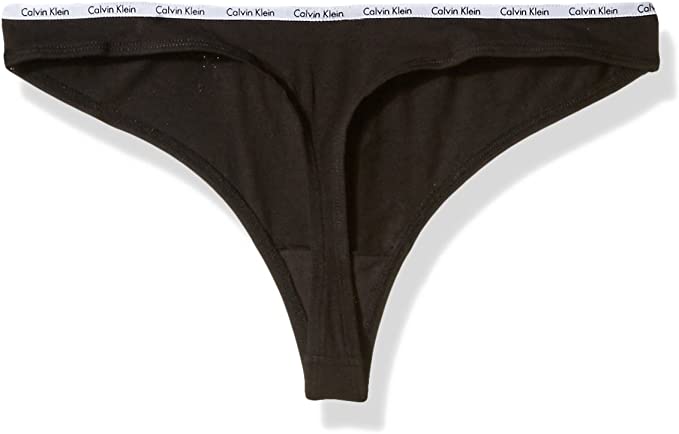 Calvin Klein Women's Signature Cotton 5 Pack Thong Underwear - Black/White/Grey