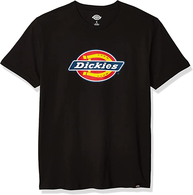 Dickies Men's Short Sleeve Regular Fit Logo Tee T-Shirts - Black