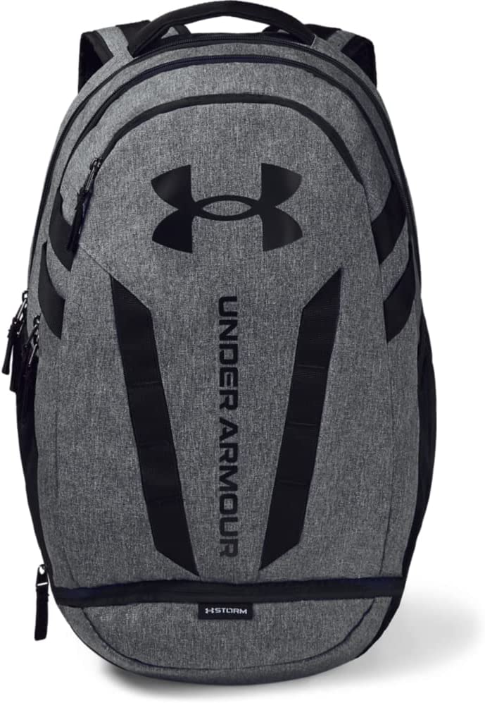 Under Armour Unisex Hustle 5.0 Backpack - Black/Graphite Medium Heather/Black
