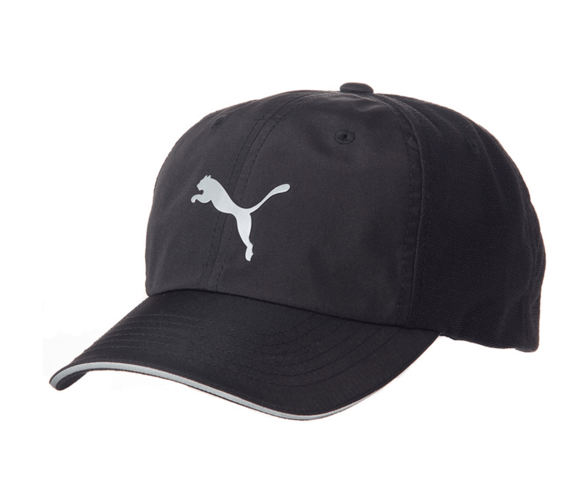 Puma Cap Black with cat logo.