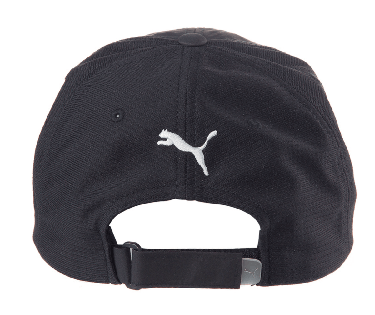 Puma Cap Black with cat logo.