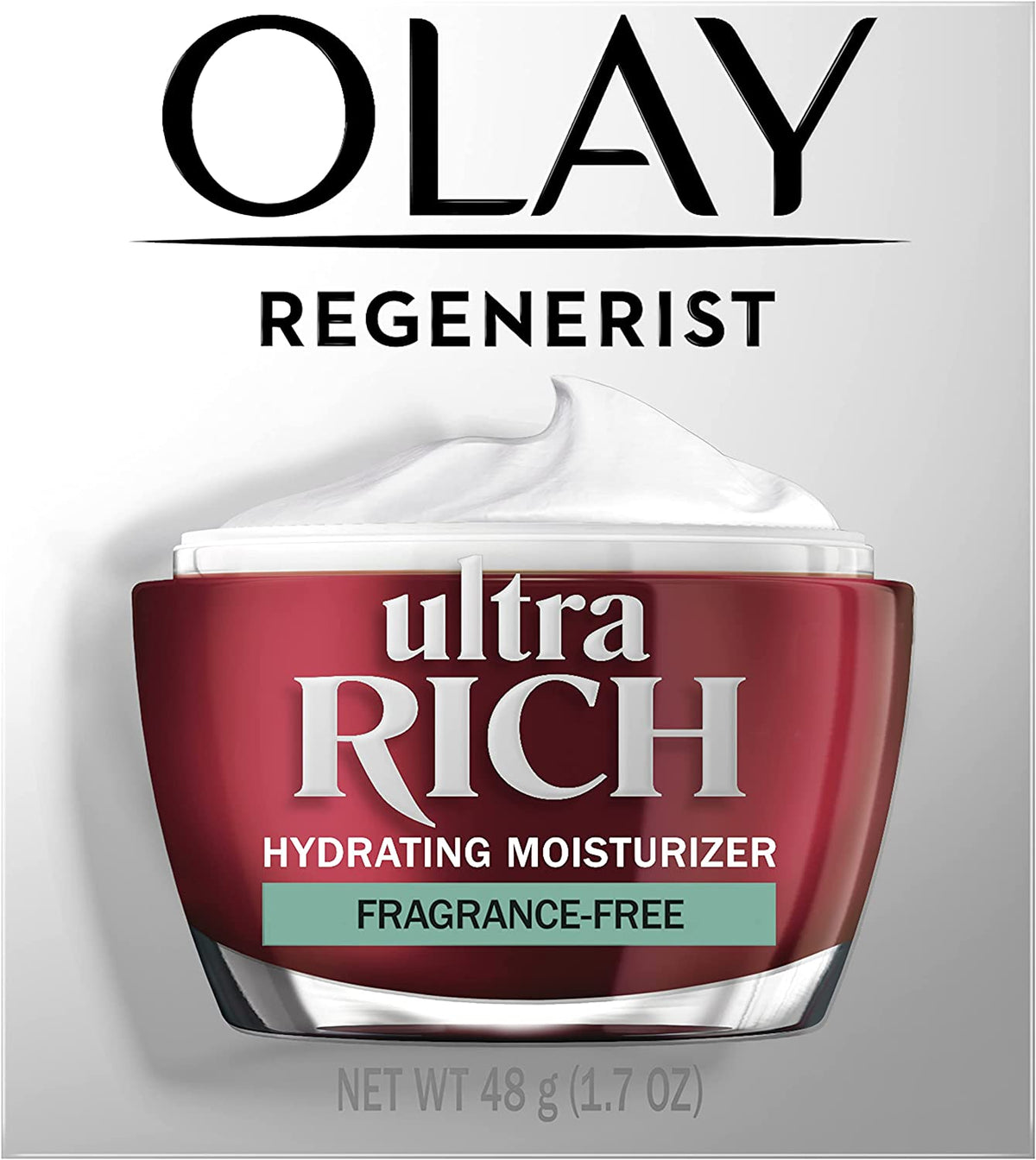 Olay Regenerist Ultra Rich Hydrating Moisturiser Cream Fragrance Free 48g
