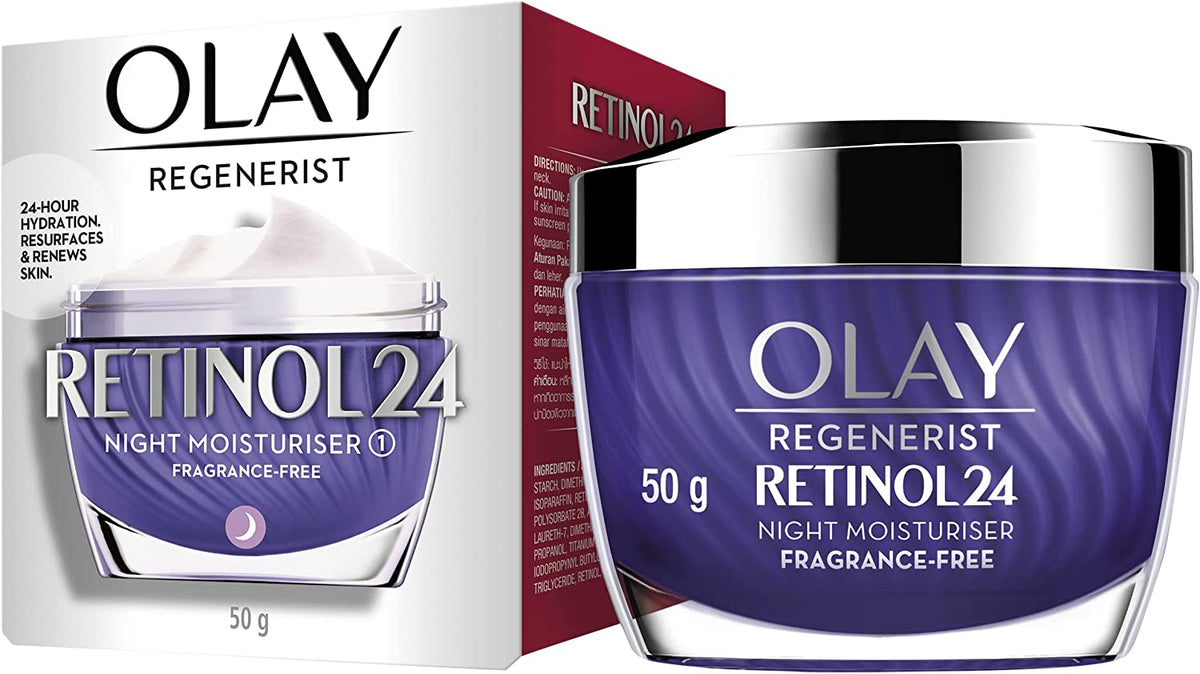 Olay Regenerist Retinol24 Fragrance-Free Night Moisturiser 50g