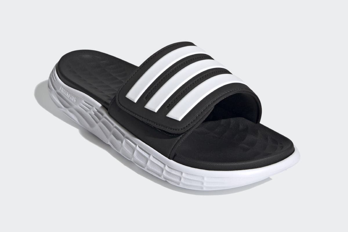 Adidas Men's Duramo SL Slides - Black/White/White