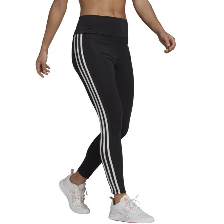 Adidas Women's 3 Stripe 7/8 Tight - Black/White