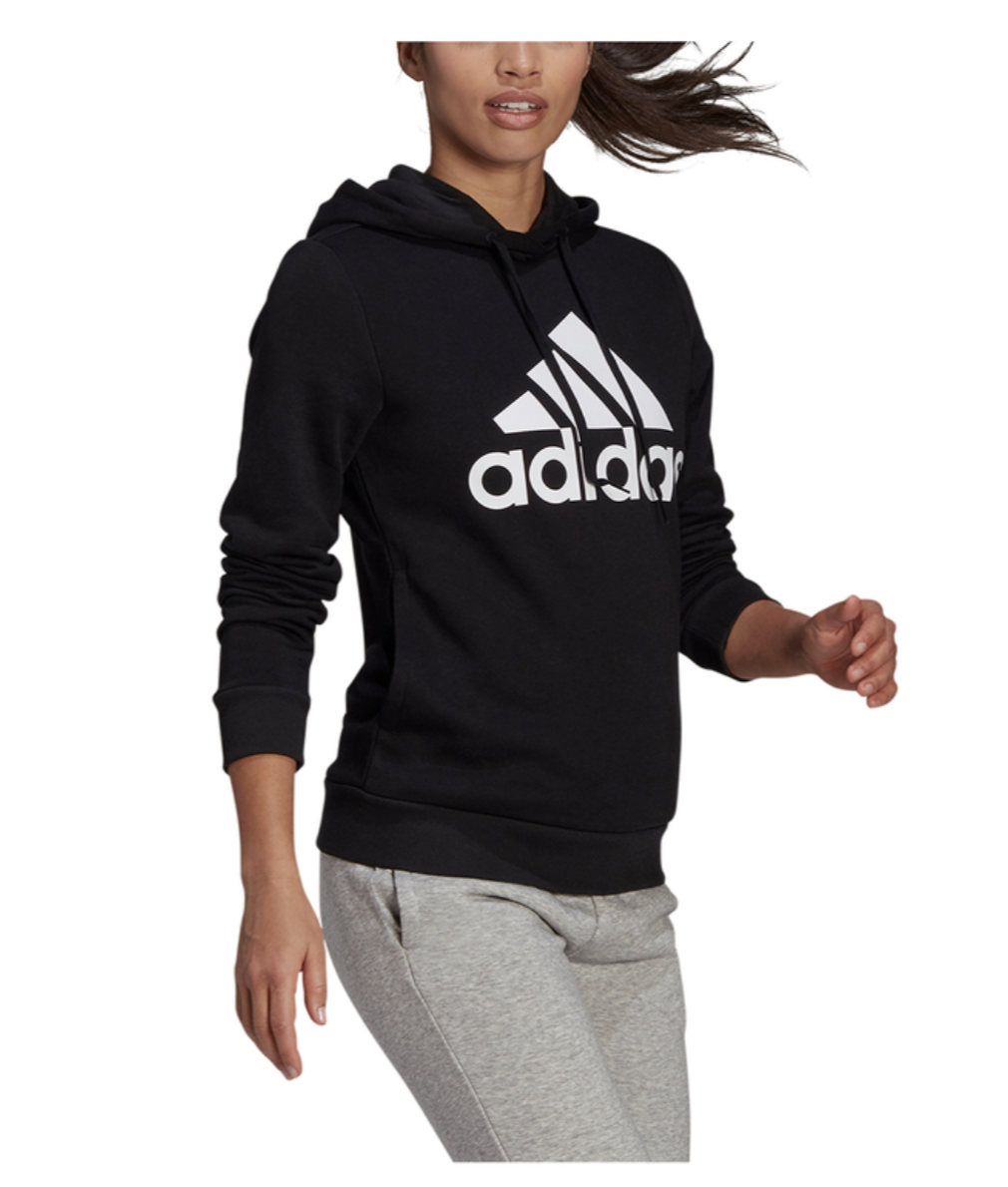 Adidas Women's Hoodie Black with White logo