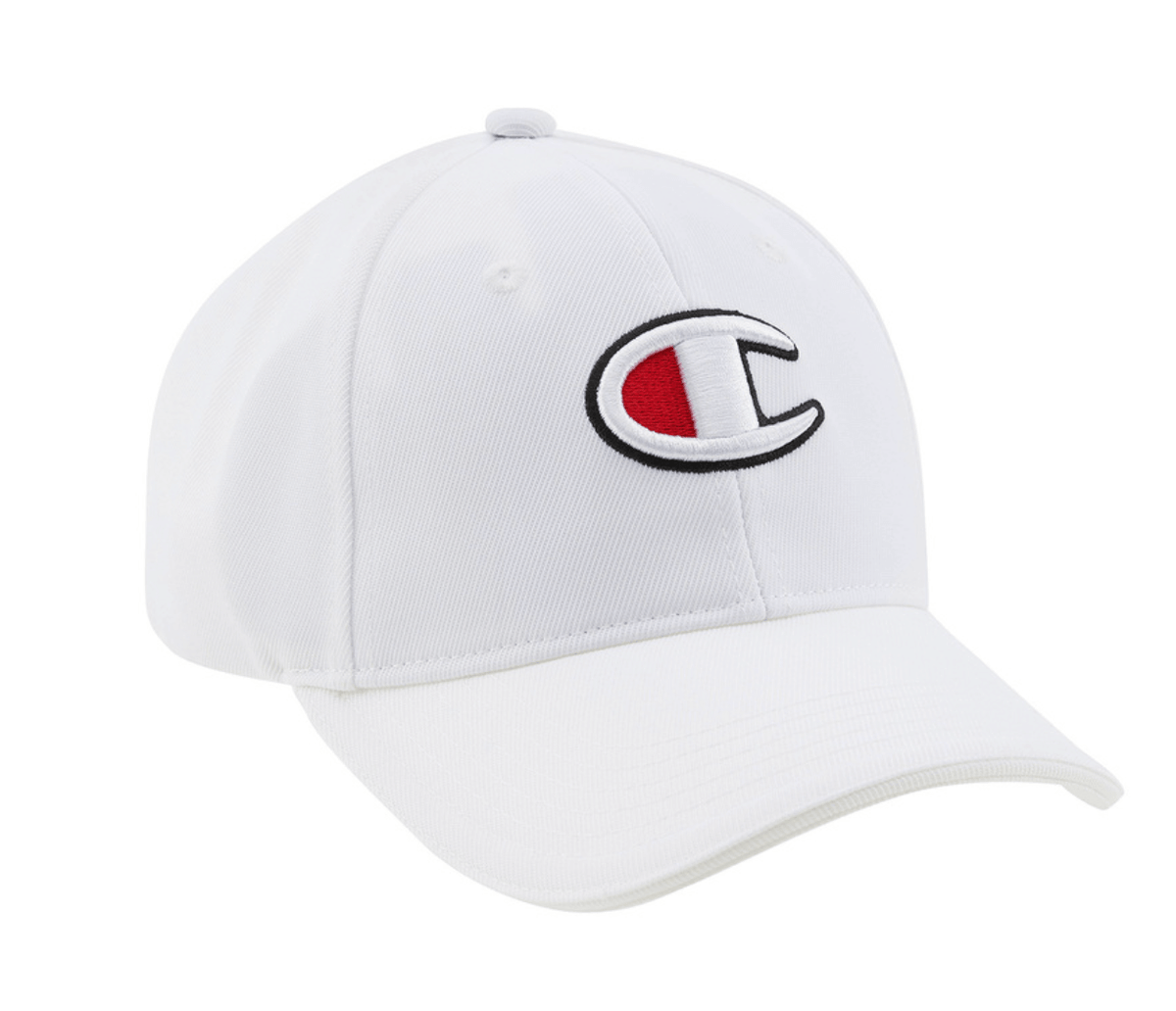Champion Men's C Logo Cap White