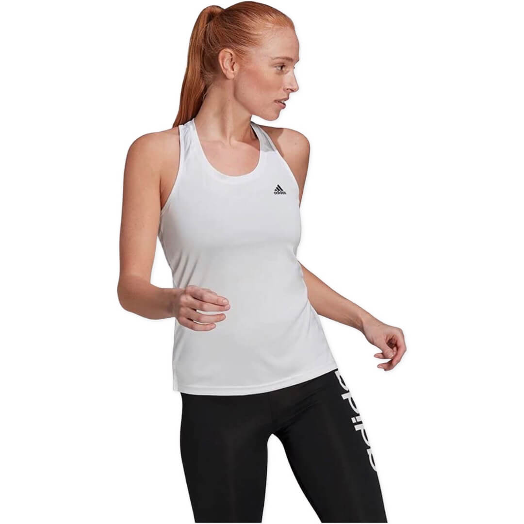 Adidas Women's Tank Sport Yoga White Top