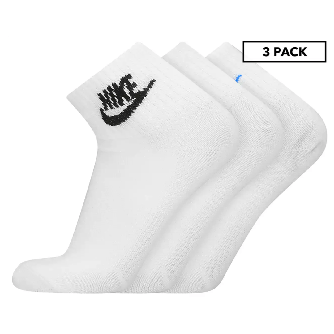 Nike Unisex Everyday Essential Ankle Socks 3-Pack - White/Multi