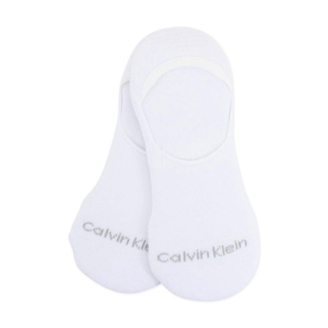 Calvin Klein Men's Performance No Show Liner Socks White