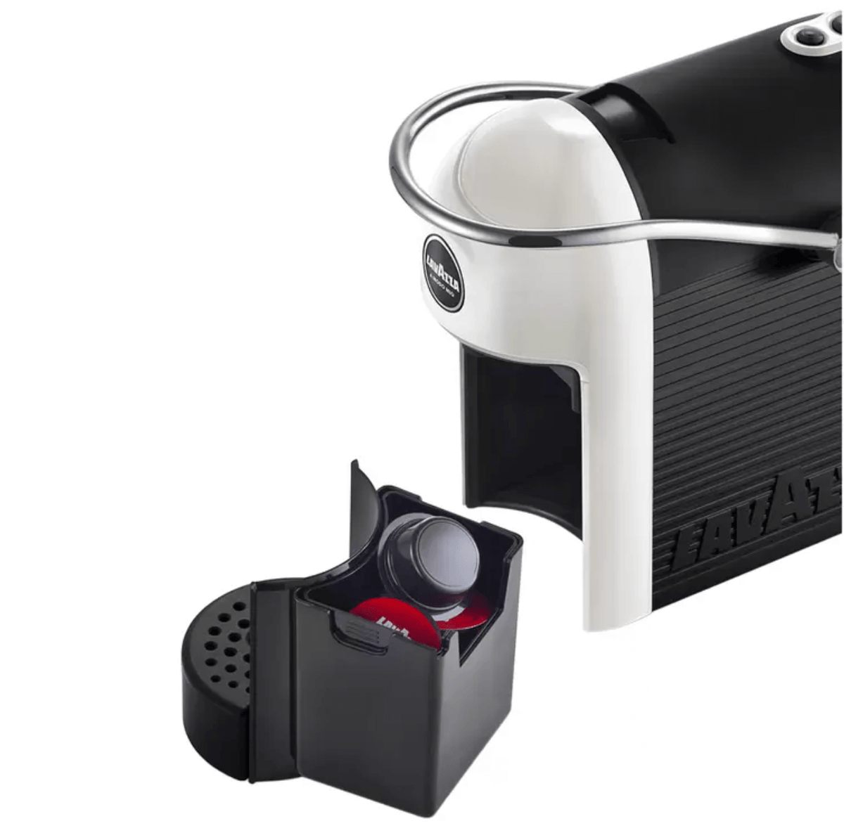 Lavazza Jolie Coffee Machine White with Milk Frother