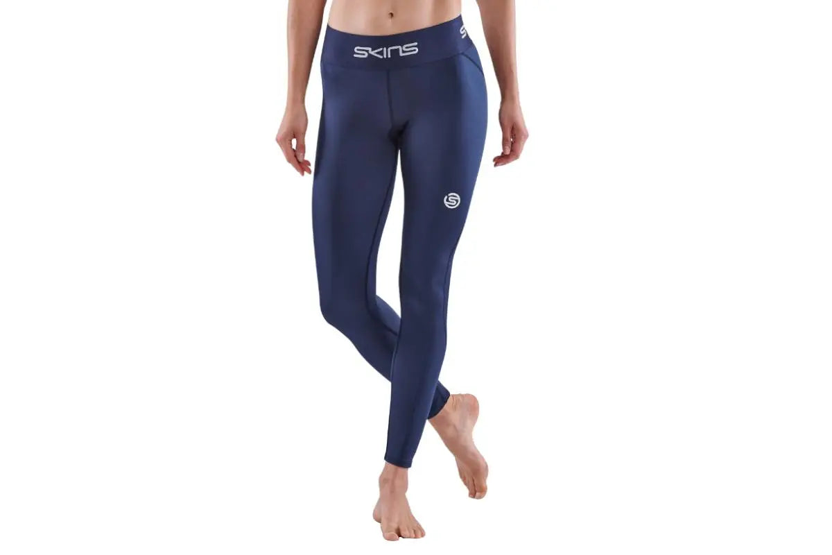SKINS Women's 1-Series Compression Long Tights Navy Blue
