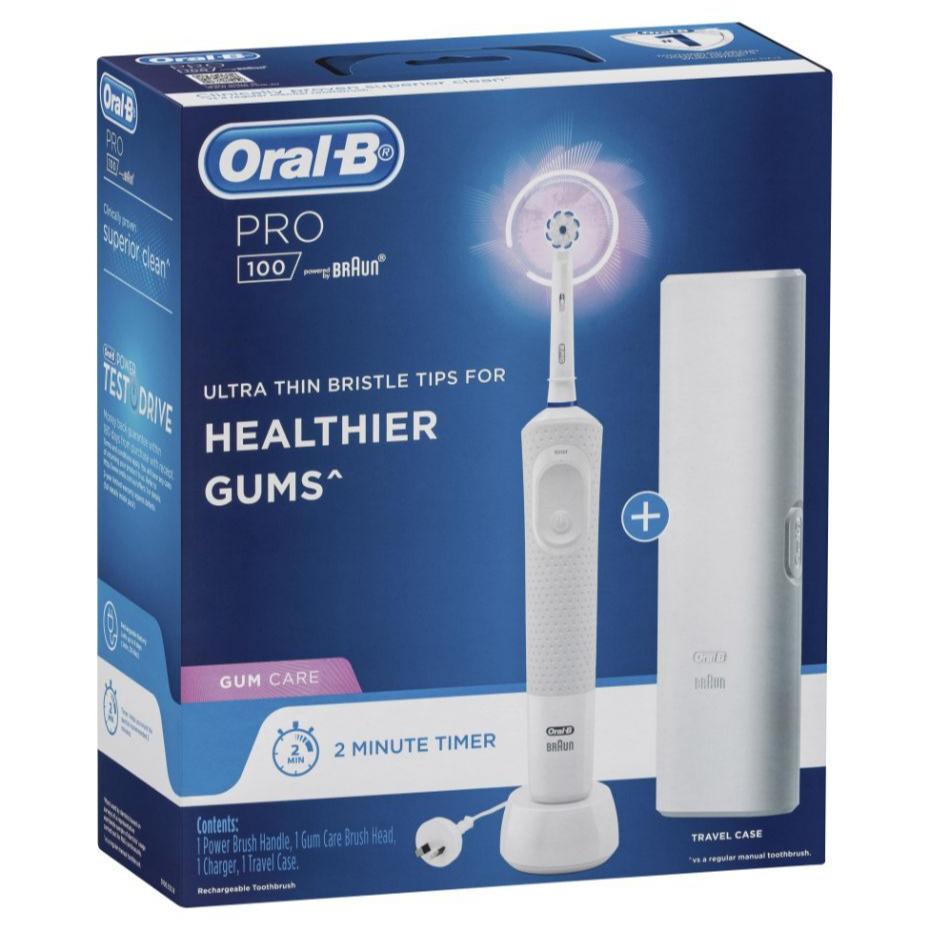 Oral-B Pro 100 Gum Care Electric Toothbrush - White
