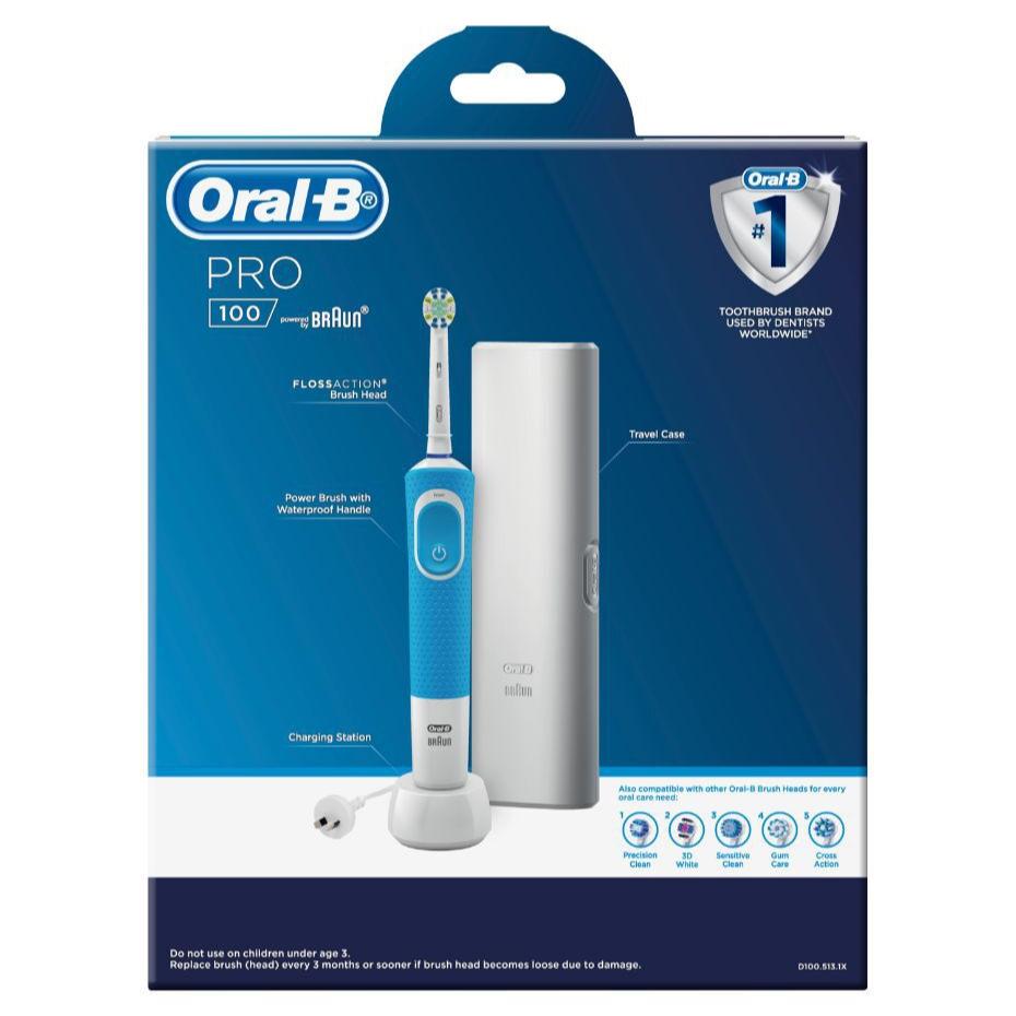 Oral-B Pro 100 Floss Action Electric Toothbrush - Blue
