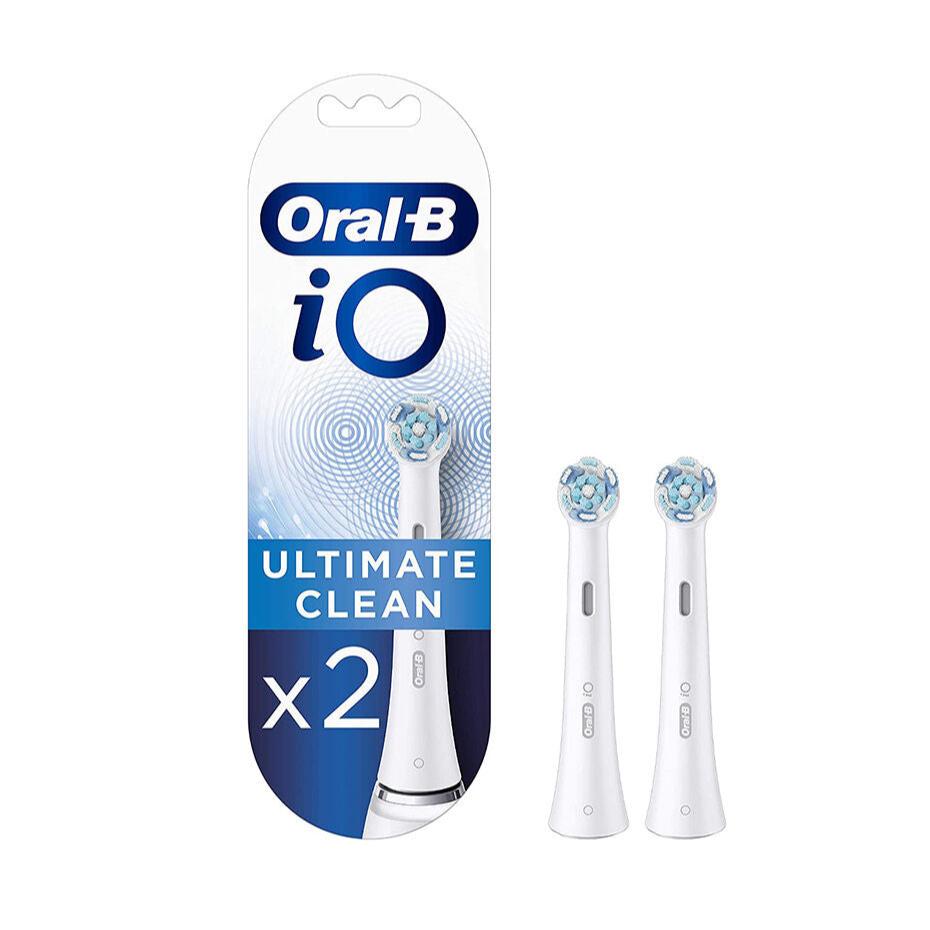 Oral-B iO Ultimate Clean Replacement Brush Heads 2 Pack - White