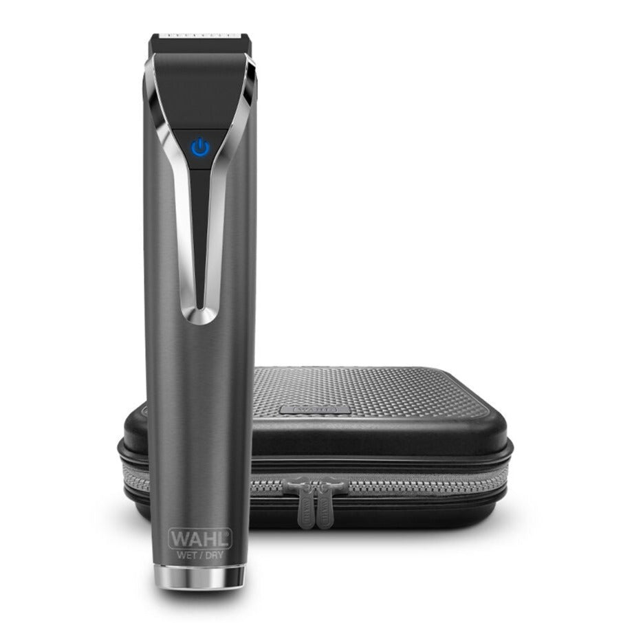 Wahl Waterproof Lithium-Ion Stainless Steel Grooming Kit & Storage Case - Slate