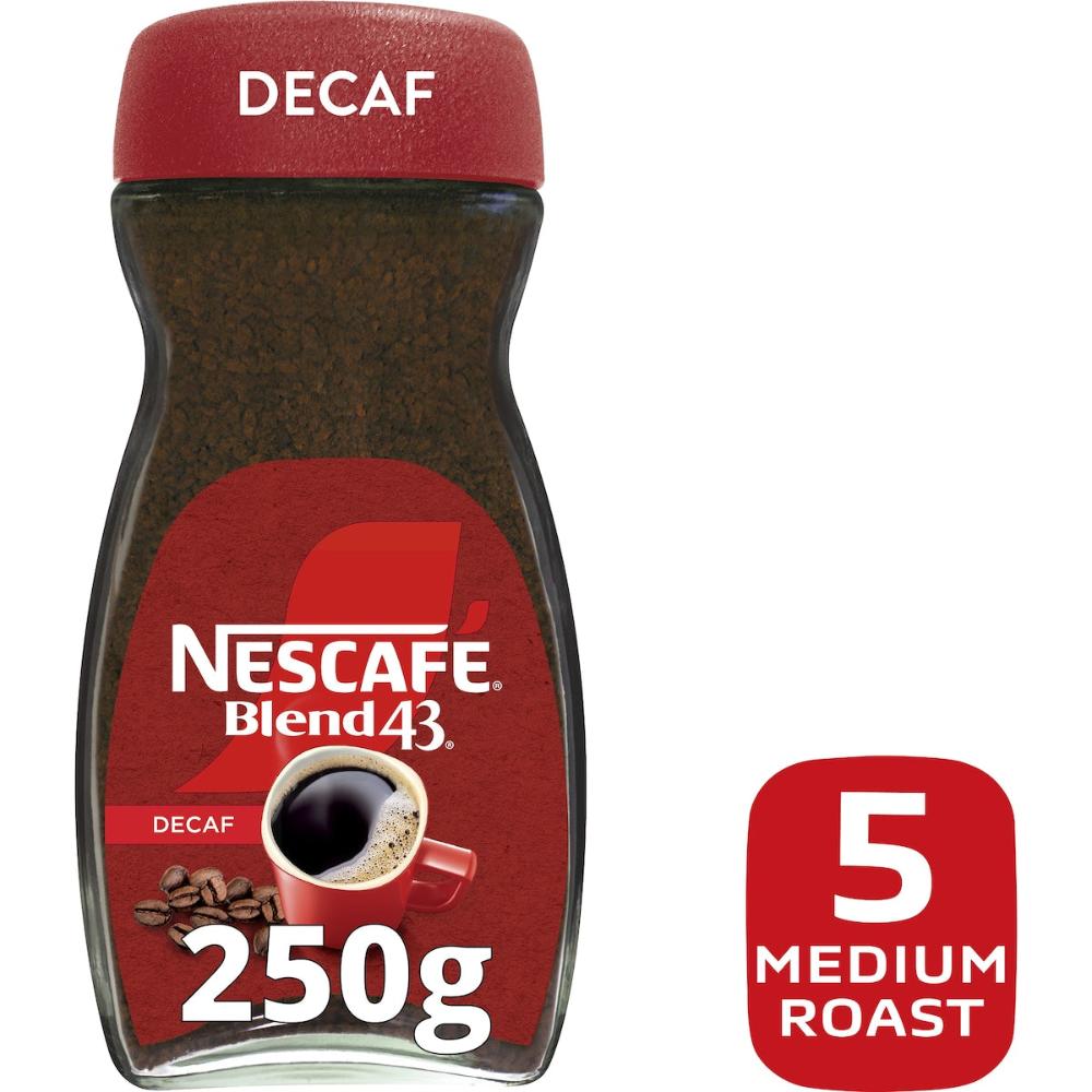 3 x Nescafe Blend 43 Decaffeinated Instant Coffee 250g