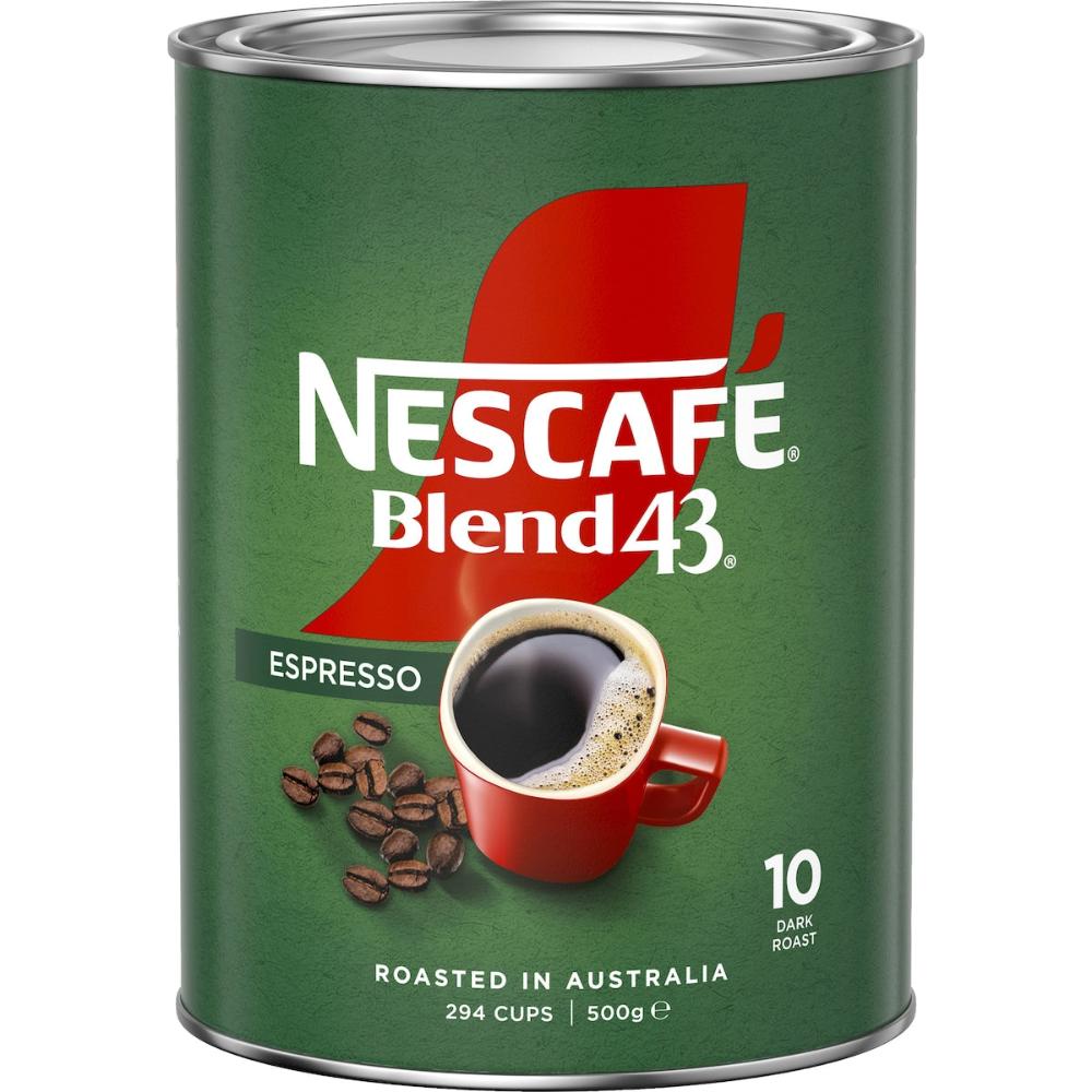 3 x Nescafe Blend 43 Espresso Instant Coffee 500g