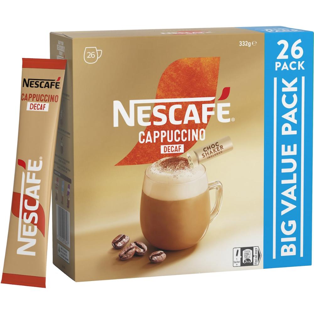 Nescafe Decaf Capuccino Sachets Big Value 130 Pack