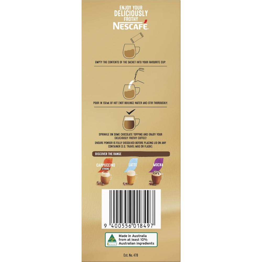 Nescafe Decaf Capuccino Sachets Big Value 130 Pack