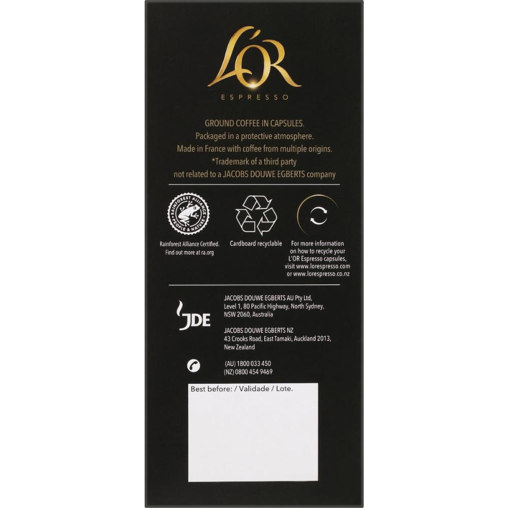 L'or Espresso Intense Collection Variety Coffee Capsules 40 Pack