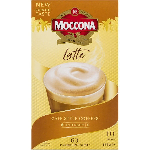 Moccona Coffee Sachets Latte 10 Pack