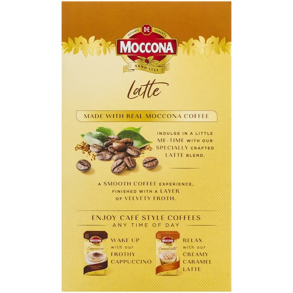 Moccona Coffee Sachets Latte 50 Pack