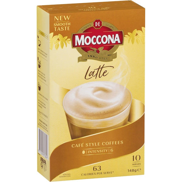 Moccona Coffee Sachets Latte 100 Pack