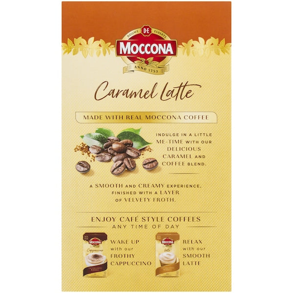 Moccona Coffee Sachets Caramel Latte 50 Pack