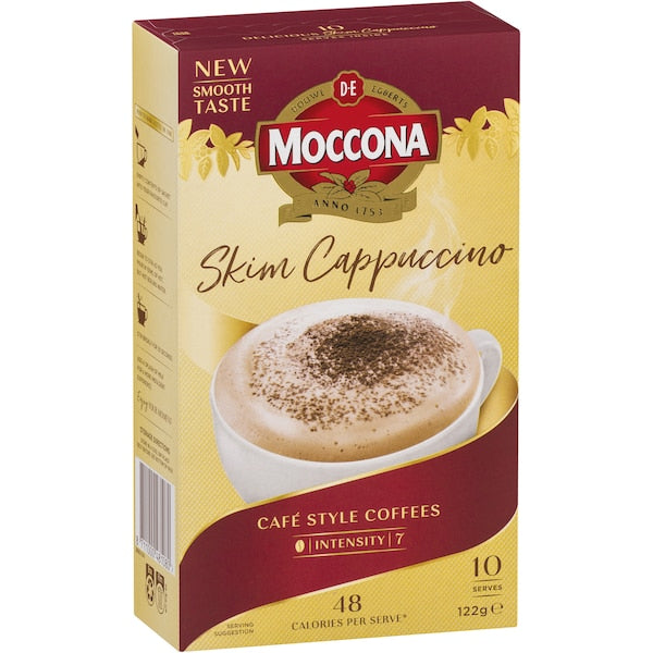 Moccona Coffee Sachets Skim Cappuccino 50 Pack