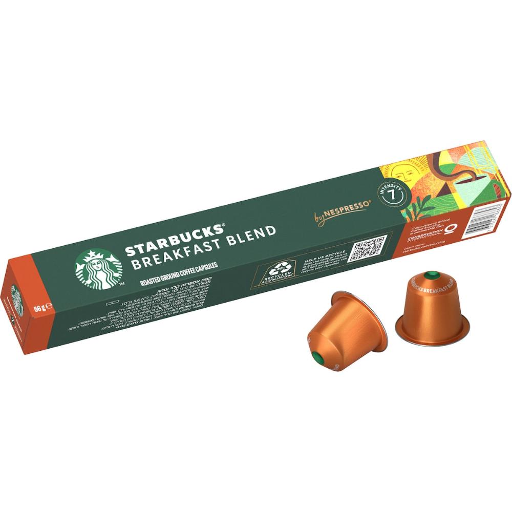 Starbucks By Nespresso Breakfast Blend Coffee Pods Capsules 50 Pack
