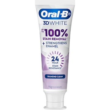 5 x Oral-B 3D White Enamel Strong Whitening Toothpaste 95g