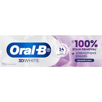 5 x Oral-B 3D White Enamel Strong Whitening Toothpaste 95g