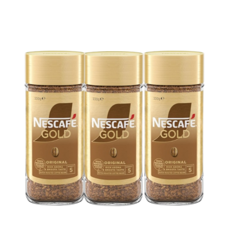 3 x Nescafe Gold Original 100g