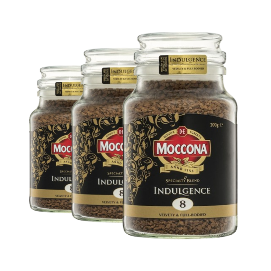 3 x Moccona Freeze Dried Instant Coffee Indulgence 200g