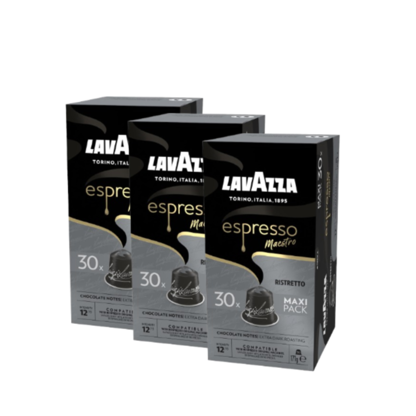 Lavazza Espresso Ristretto Nespresso Compatible Coffee Pods 90 Pack