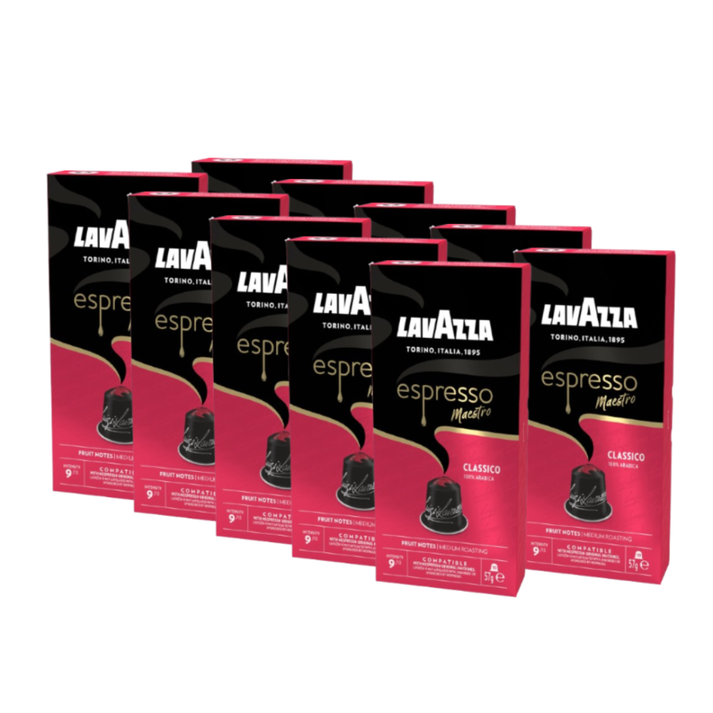 Lavazza Espresso Classico Nespresso Compatible Coffee Pods 100 Pack