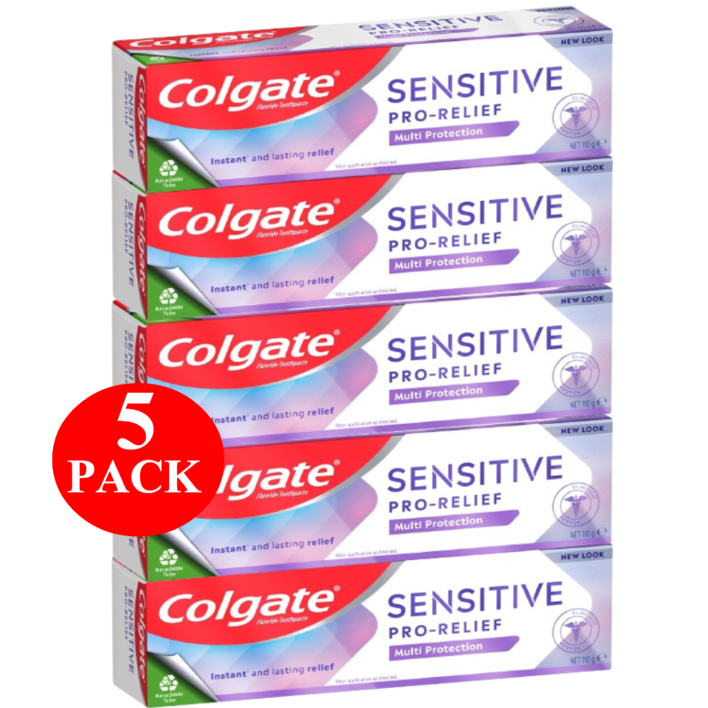 5 x Colgate Sensitive Toothpaste Pro-relief Multi Protection 110g