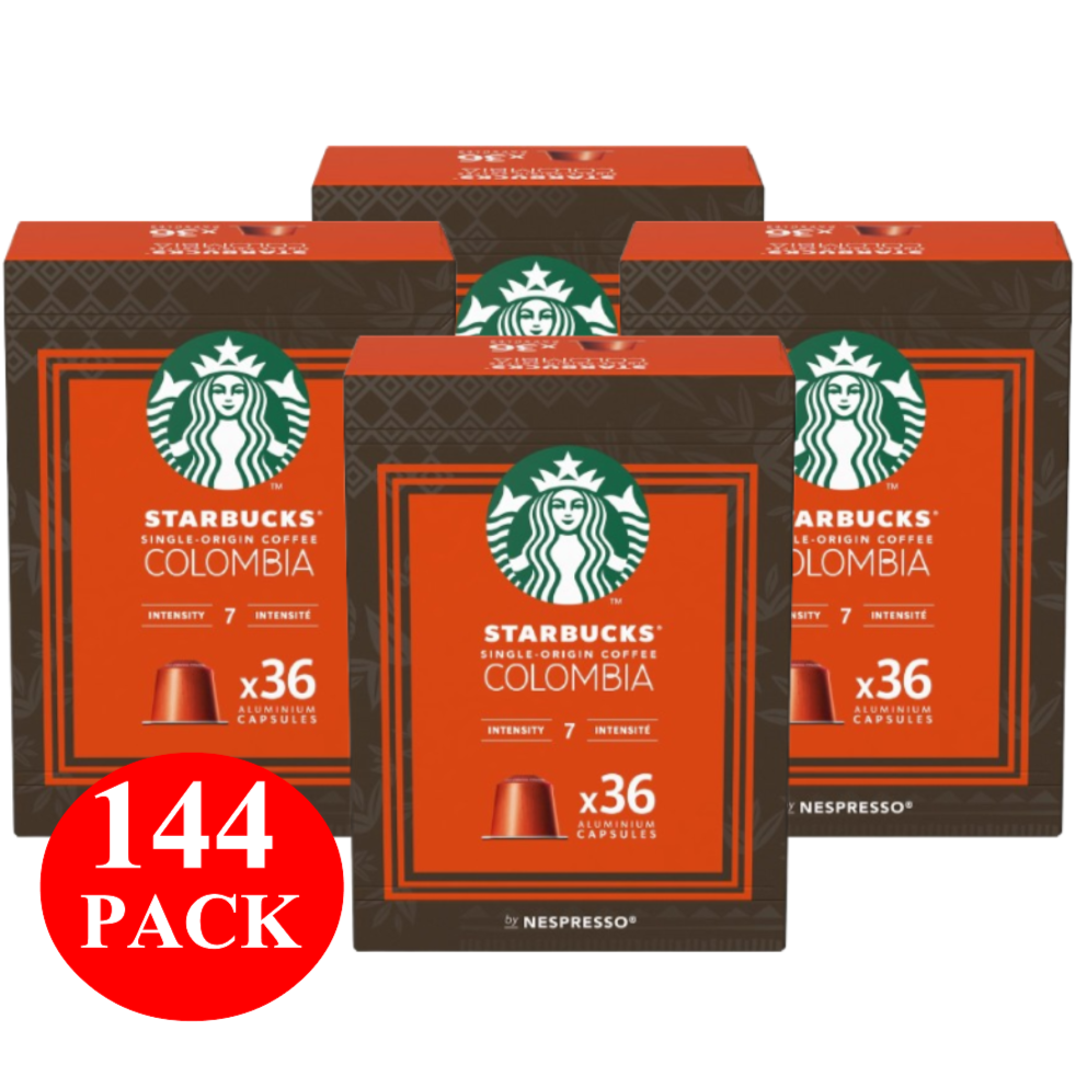 Starbucks By Nespresso Single Origin Colombia Coffee Pods Capsules 144 Pack