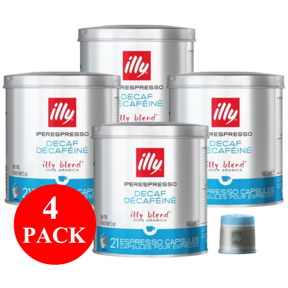4 x illy Decaf Iperespresso Capsules 21pcs 140g