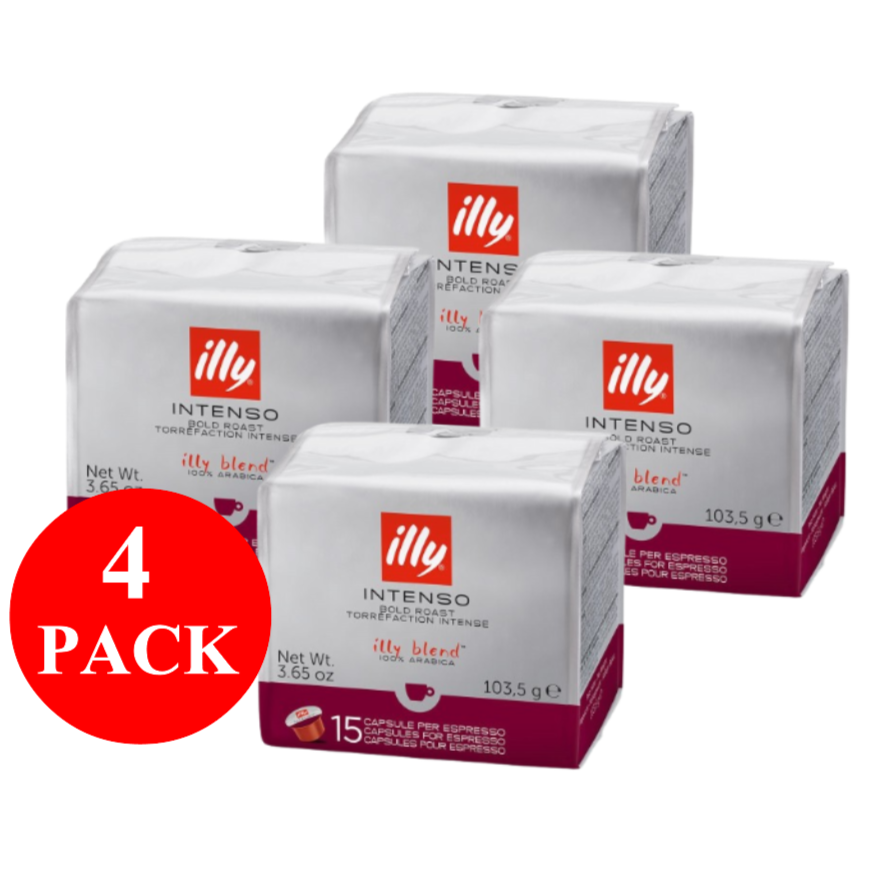 4 x illy Intenso MPS Capsules 15pcs