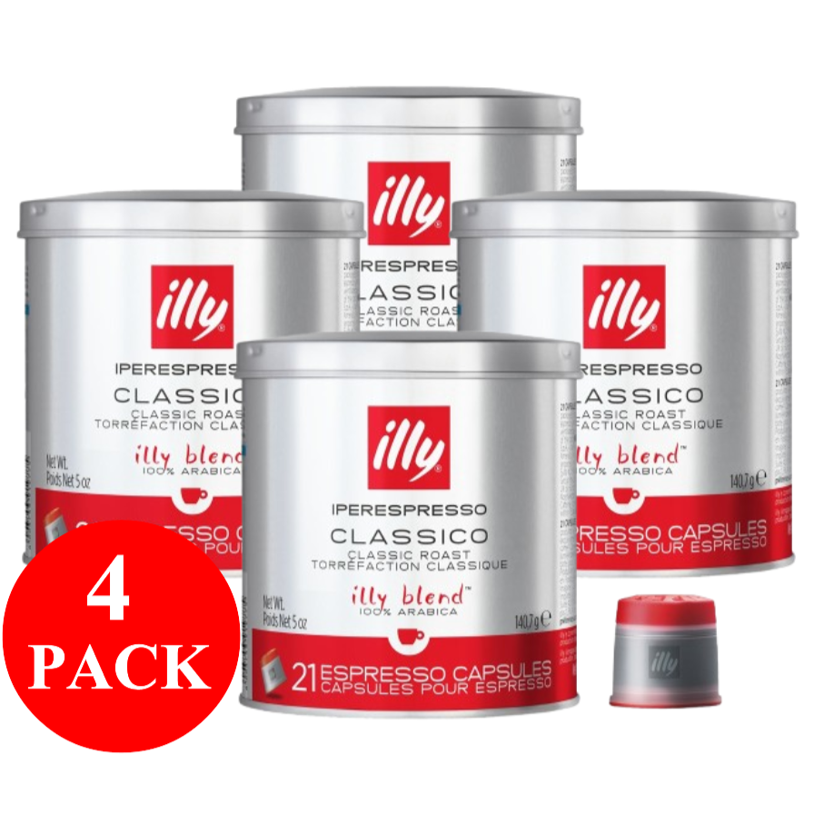 4 x illy Classico Iperespresso Capsules 21pcs 140g