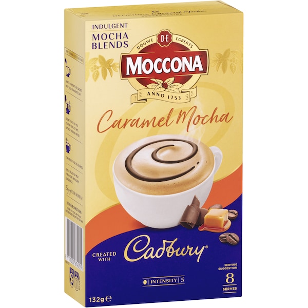 Moccona Cadbury Caramel Mocha Sachets 80 Pack