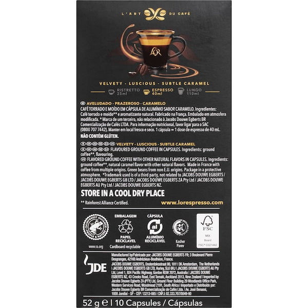 L'or Espresso Caramel Capsules 100 Pack