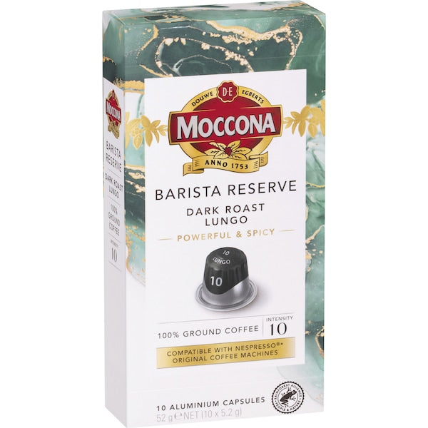 Moccona Barista Reserve Capsules Dark Roast Lungo 100 Pack