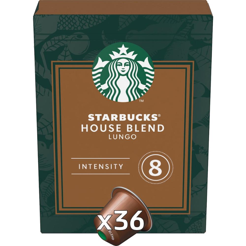 Starbucks By Nespresso House Blend Coffee Pods Capsules 72 Pack