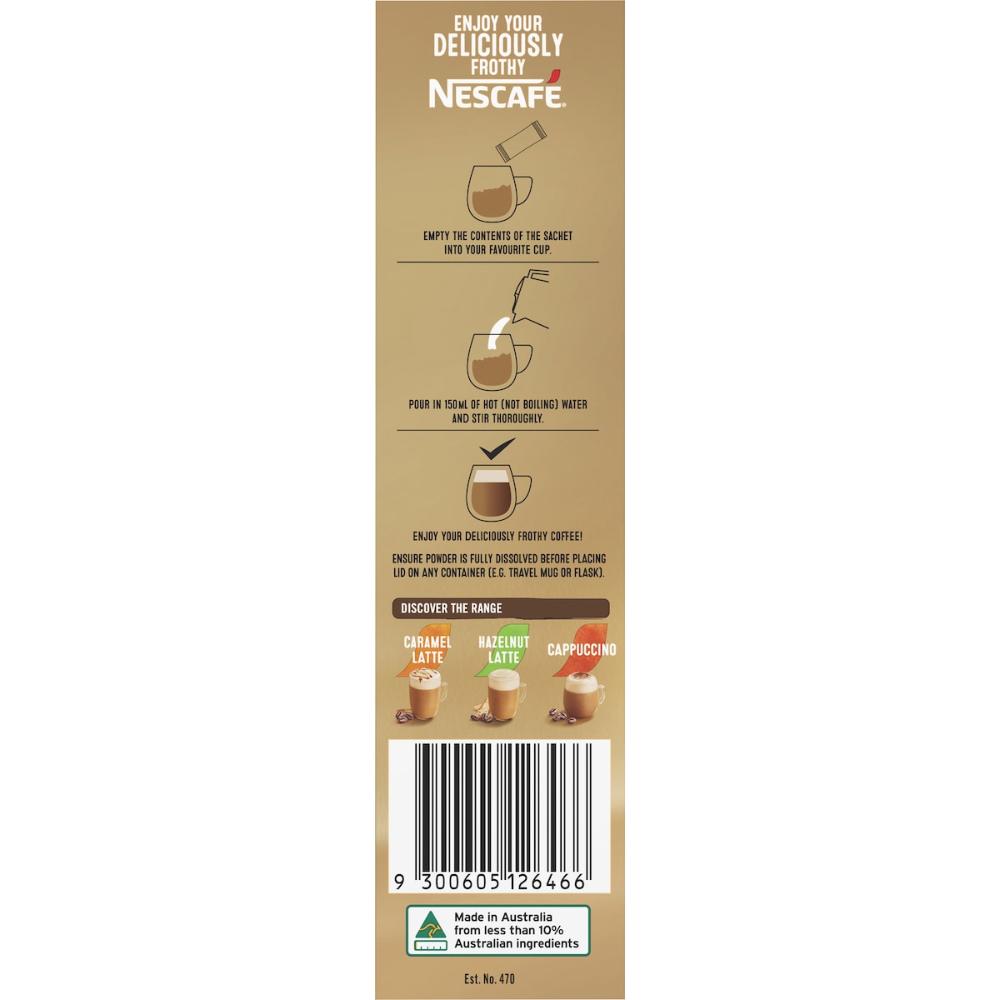 Nescafe Latte Coffee Sachets 100 Pack