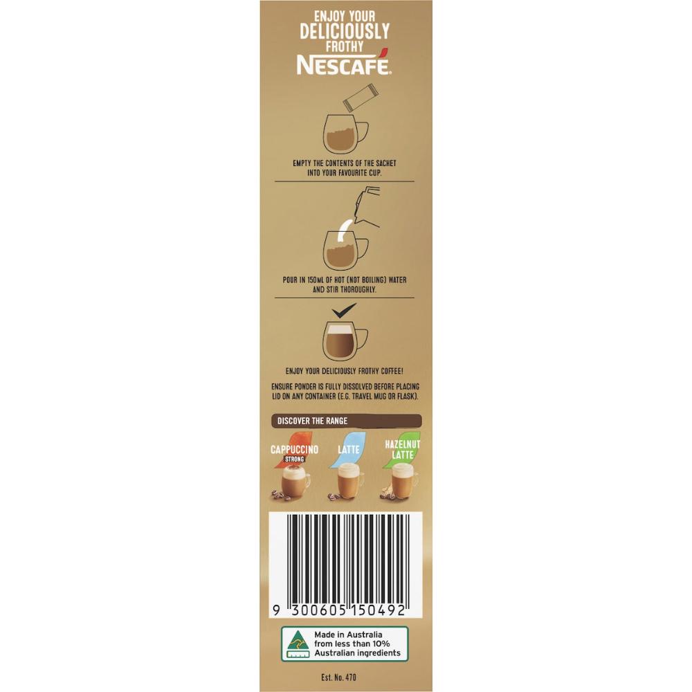Nescafe Double Shot Latte Coffee Sachets 100 Pack